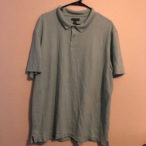 VanHeusen Pin Stripe Light Green Button Up Shirt